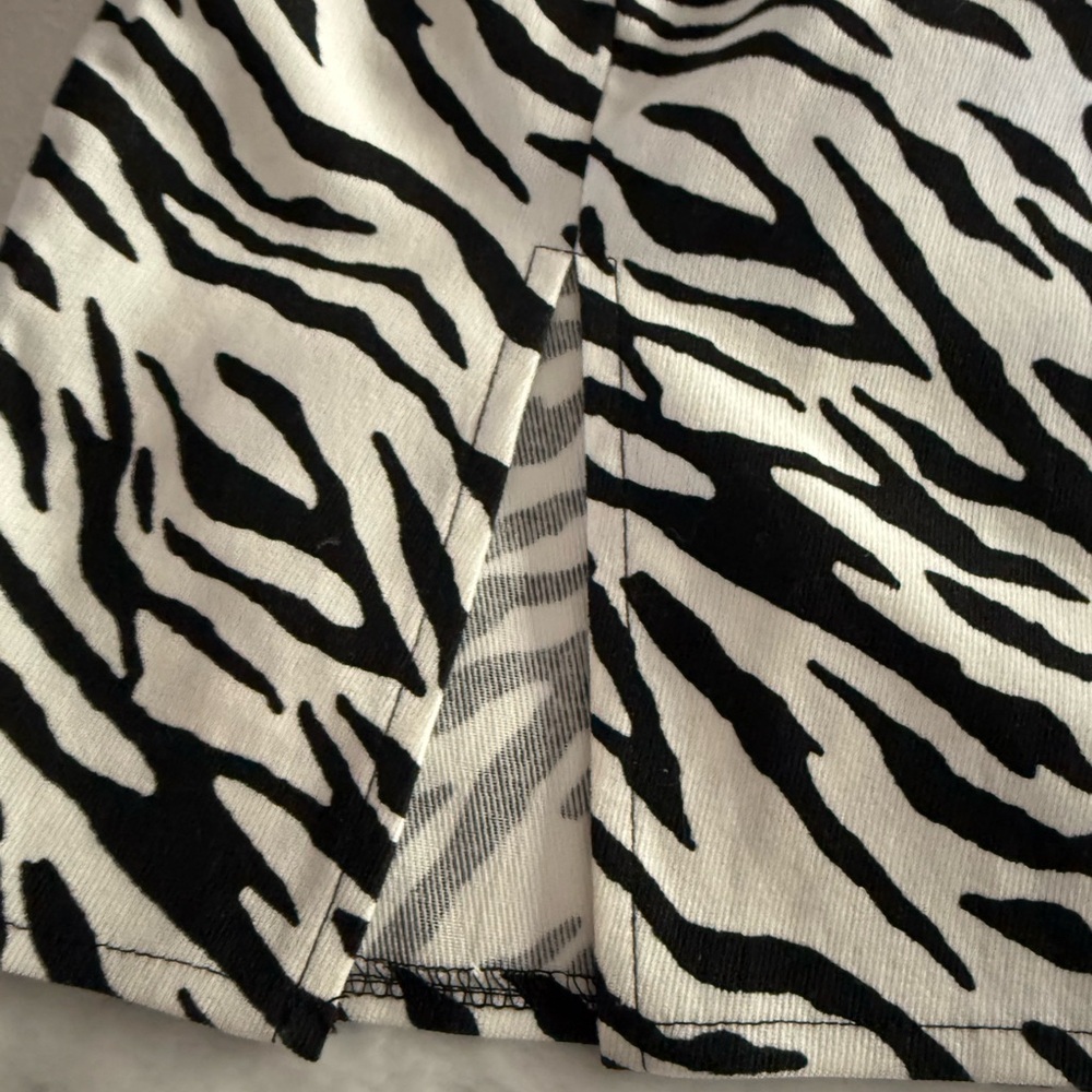 Shein Y2K 90’s Club Rave Zebra Print Short Mini Skirt S - Picture 3 of 5